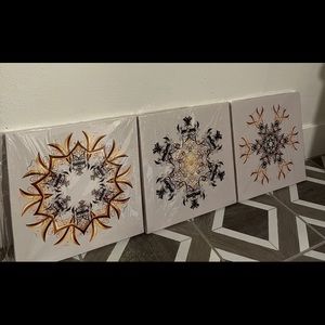 Brand New 3 Piece Framed Canvas
